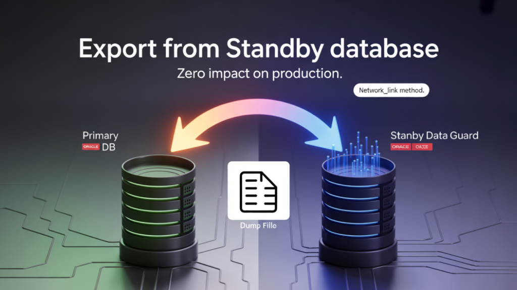 How to Export Oracle Standby Data via Network Link