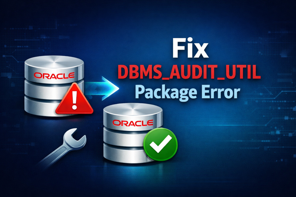 Resolving Invalid DBMS_AUDIT_UTIL Package in Oracle Database