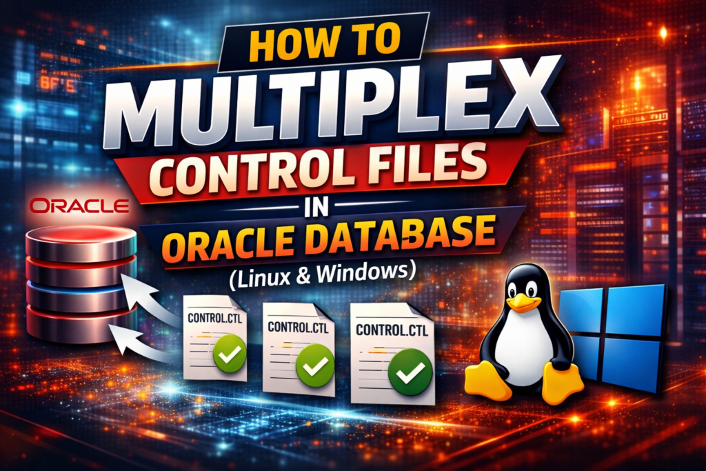 How to Multiplex Control Files in Oracle Database (Linux & Windows)