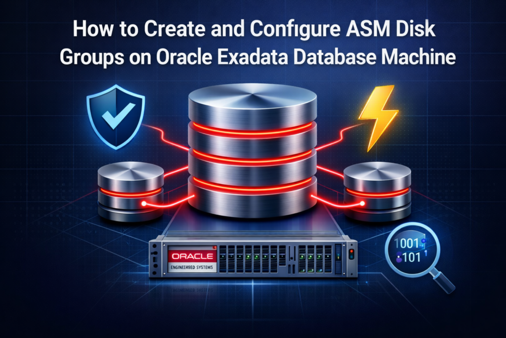 How to Create and Configure ASM Disk Groups on Oracle Exadata Database Machine