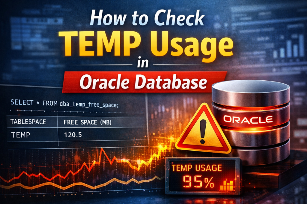 How to Check TEMP Usage in Oracle Database