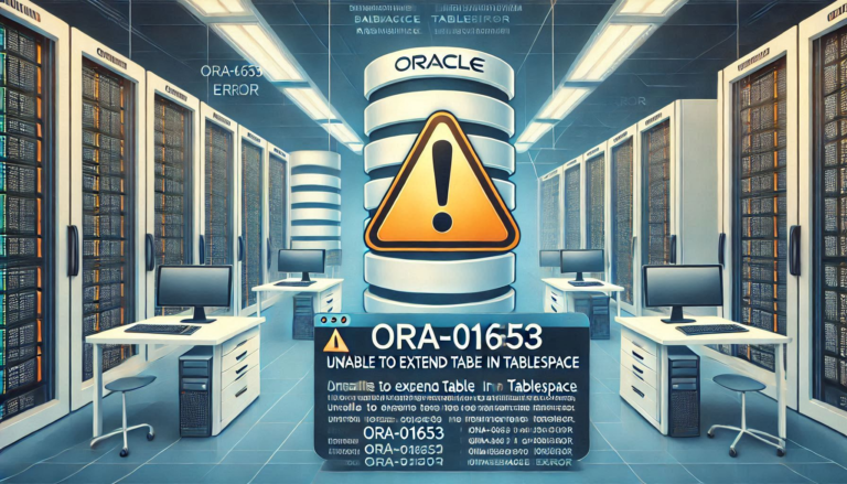 How to Resolve ORA-01653: Unable to Extend Table in Tablespace