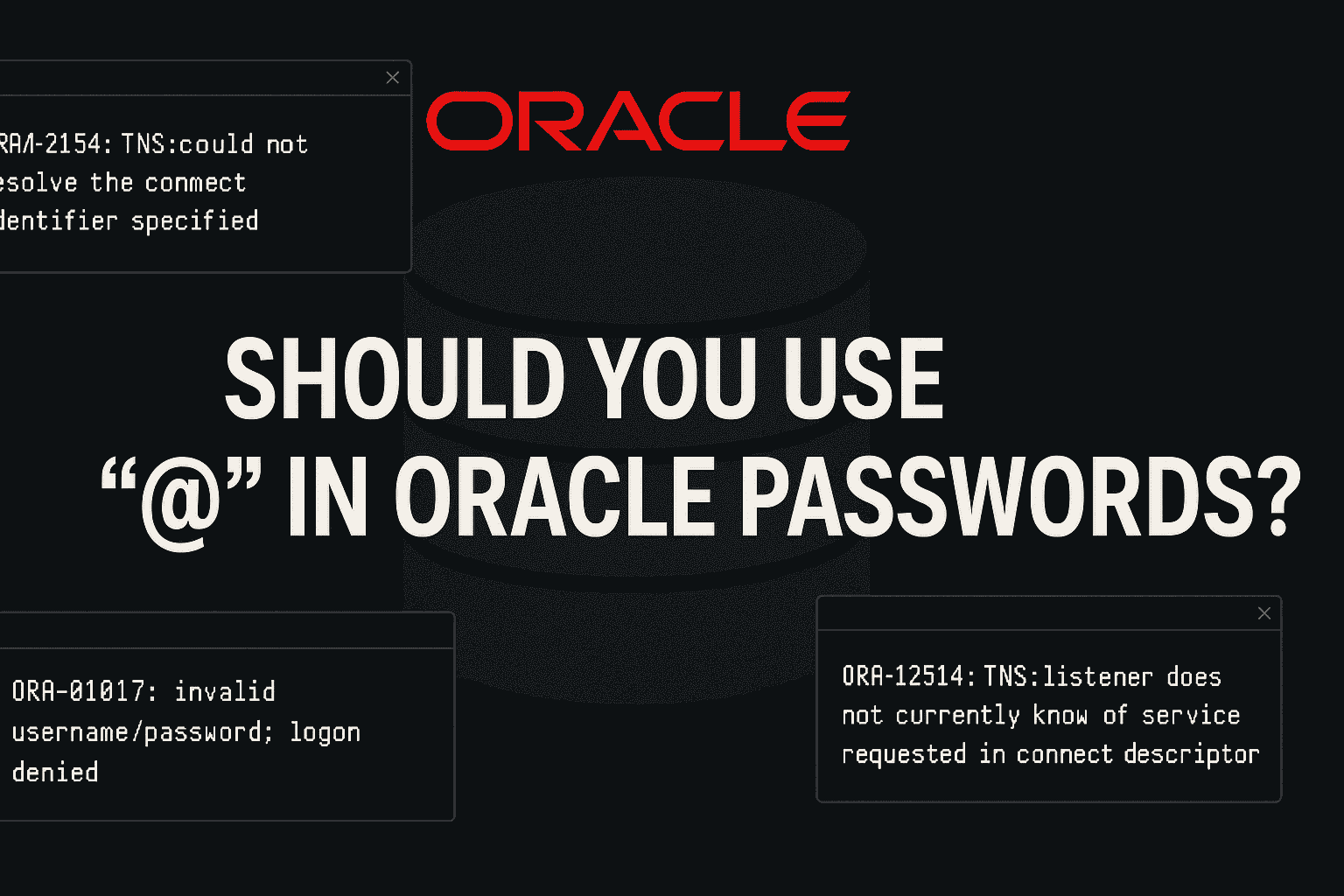 oracle-password-at-issues