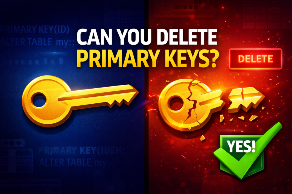 delete primary key SQL