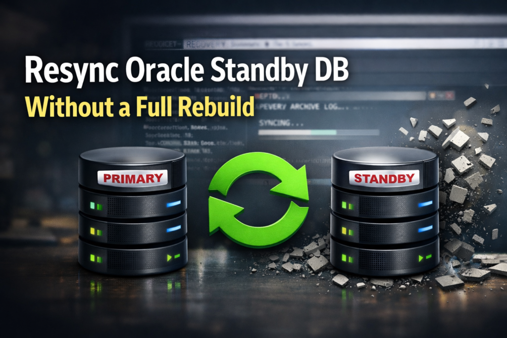 resync standby database RMAN incremental backup