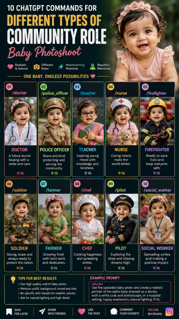 10 ChatGPT Commands for Baby Role Photos 👶✨