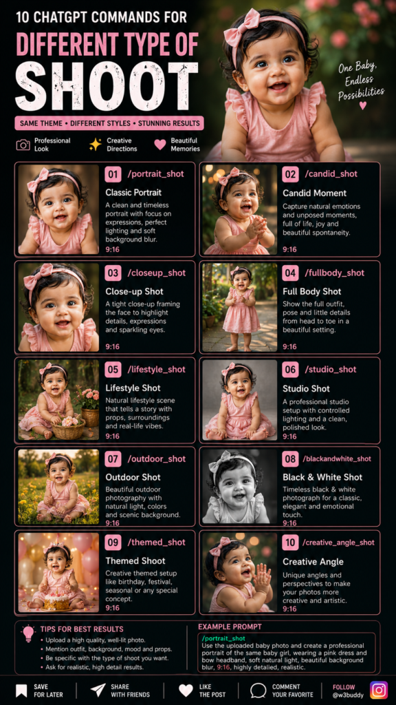 10 ChatGPT Commands for Baby Photos 📸👶